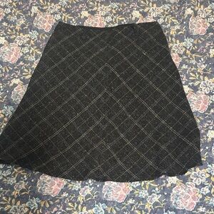 Fenn Wright Manson Black Checkered A-Line Skirt